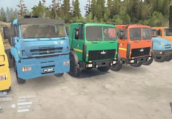 Пак Тягачей 6x6версия 1 для Spintires: MudRunner (v29.01.18)