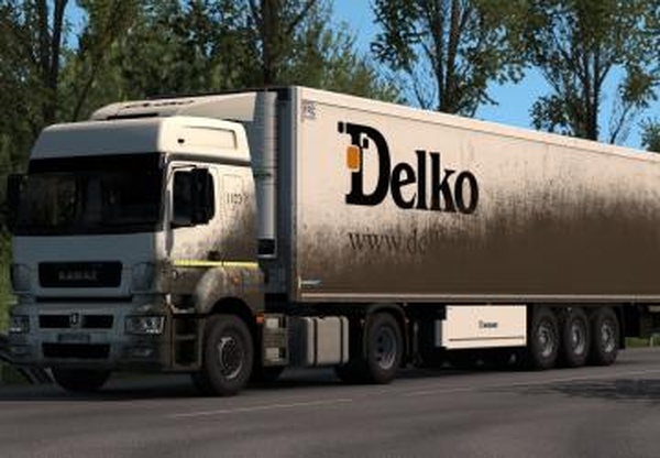 Скин «Delko» на КАМАЗ 5490версия 1.0 для Euro Truck Simulator 2 (v1.35.x, 1.36.x)