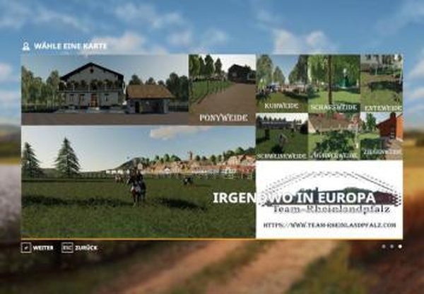 Карта «Somewhere in Europe 4x Map»версия 1.2 final для Farming Simulator 2019 (v1.5.x)