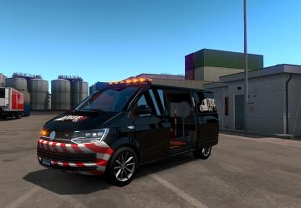 Скин TruckersMP для VW Transporter T6версия 1.0 для Euro Truck Simulator 2 (v1.35.x, - 1.42.x)