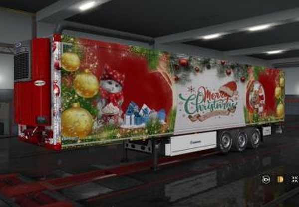 Скин «Christmas» для прицепа Kroneверсия 1.0 для Euro Truck Simulator 2 (v1.32.x, - 1.36.x)