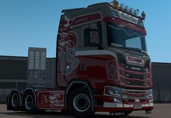 Scania NG S Super Silver Star skinверсия 1.0 для Euro Truck Simulator 2 (v1.35.x, 1.36.x)