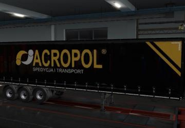 Мод Скин «Acropol» для собственного прицепаv1.0 для Euro Truck Simulator 2 (v1.32.x, - 1.36.x)