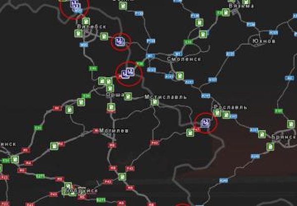 Border improvements packверсия 1.2.1 для Euro Truck Simulator 2 (v1.35.x, 1.36.x)