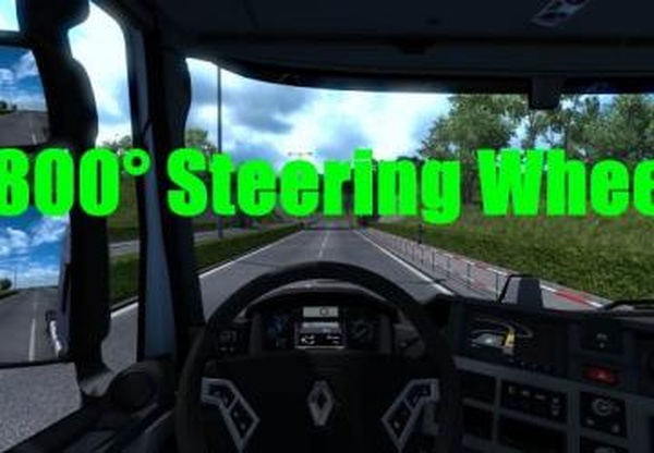 1800° Steering Wheelверсия 1.0 для Euro Truck Simulator 2 (v1.35.x, 1.36.x)