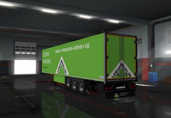 Скин-аддон «Леруа Мерлен» для «Schmitz S.KO Reconstructed»v1.0 для Euro Truck Simulator 2 (v1.35.x, 1.36.x)