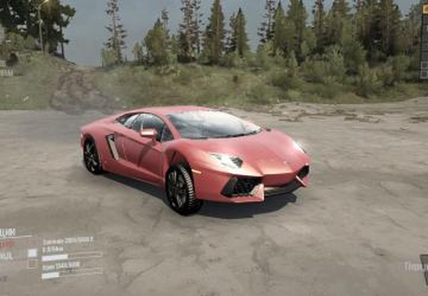 Lamborghini Aventadorверсия 2 для Spintires: MudRunner (v29.01.18)