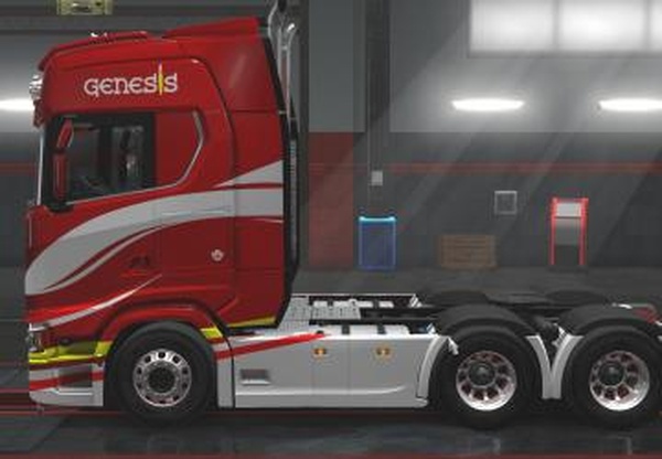 Скин Genesis для Scania Sверсия 1.0 для Euro Truck Simulator 2 (v1.35.x, 1.36.x)