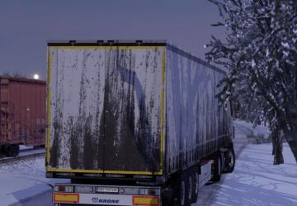 Грязный прицеп Krone Profilinerверсия 1.0 для Euro Truck Simulator 2 (v1.35.x, 1.36.x)