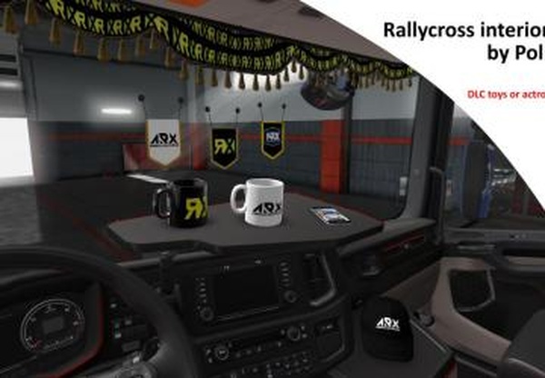 Rallycross interior packверсия 1.0 для Euro Truck Simulator 2 (v1.35.x, 1.36.x)