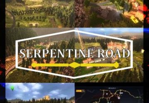 Serpentine Road & House & Long Way Smallv9.5 для Euro Truck Simulator 2 (v1.35.x, 1.36.x)