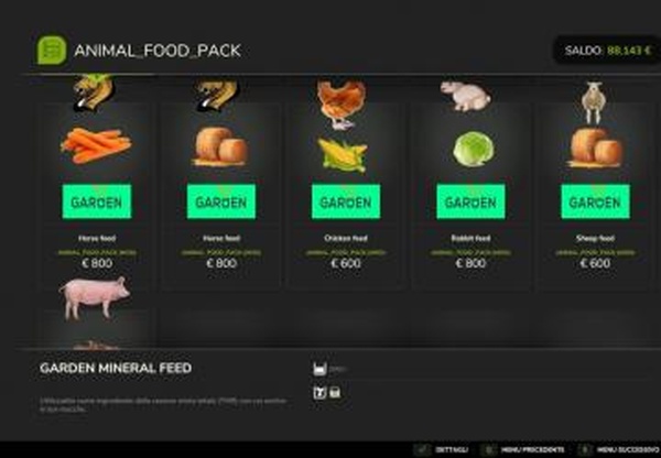 Animal Food Packверсия 1.0.0.0 для Farming Simulator 2025