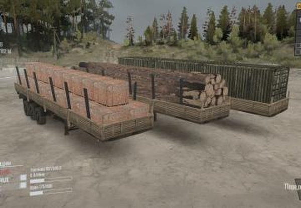 Пак полуприцепов 5Pверсия 12.02.18 для Spintires: MudRunner (v11.12.17)
