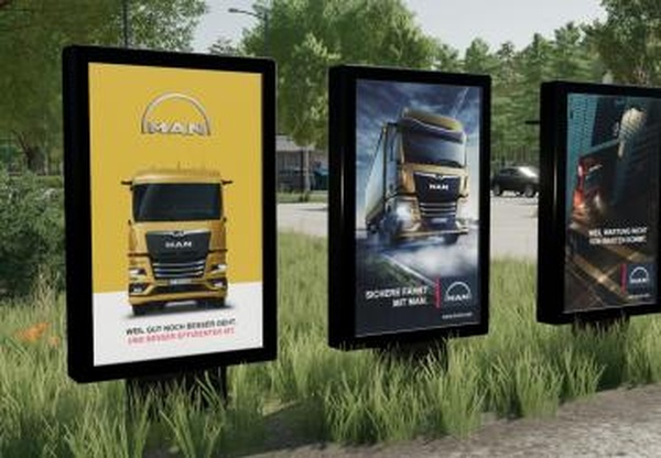 MAN 23 advertising showcaseверсия 1.0.0.0 для Farming Simulator 2022