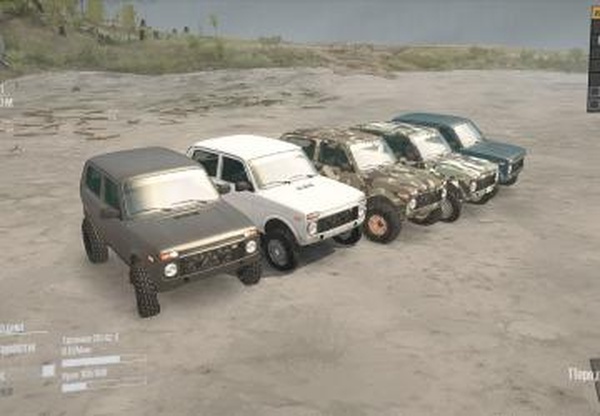 Ваз-2121 «Нива» 4x4 BullModsверсия 08.02.18 для Spintires: MudRunner (v11.12.17)