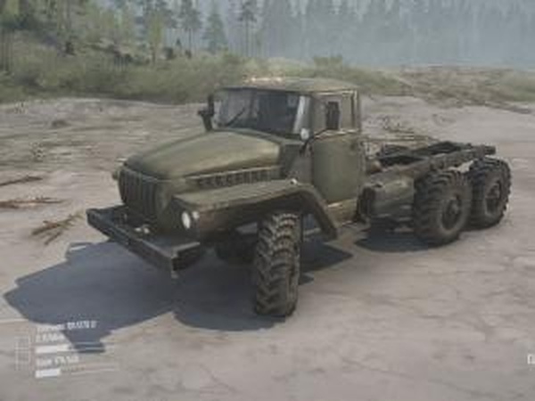 Текстура кабины «Хаки» для Урал-4320для Spintires: MudRunner (v11.12.17)