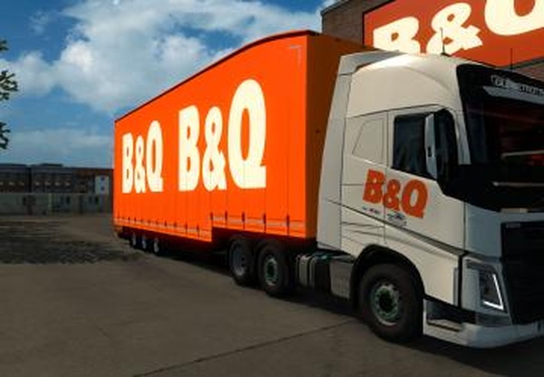 Трейлер Double Deck B&Q в собственностьверсия 1.1 для Euro Truck Simulator 2 (v1.35.x)