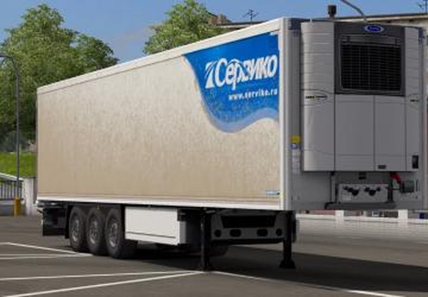 Скин «Сервико» для Krone CoolLinerверсия 1.0 для Euro Truck Simulator 2 (v1.35.x, 1.36.x)