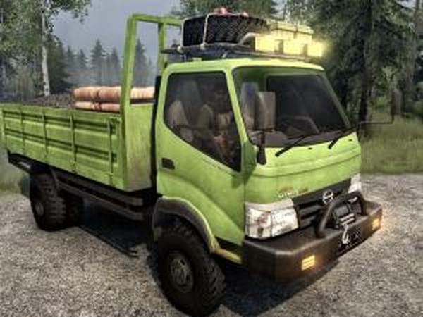 Hino 300 - 130HDверсия 2.00 (13.02.18) для Spintires: MudRunner (v11.12.17)