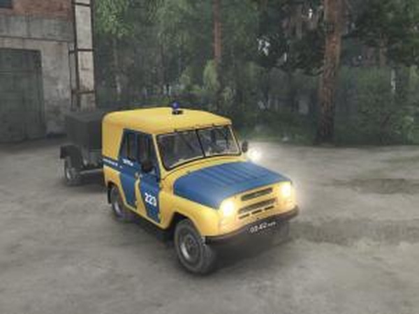 УАЗ 469Б милиция СССРверсия 04.04.16 для SpinTires (v03.03.16)
