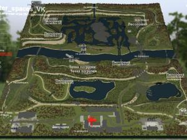 Карта «Водные просторы»версия VK для SpinTires (v03.03.16)