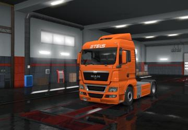 Скин «Tels» для MAN TGXверсия 1.0 для Euro Truck Simulator 2 (v1.35.x, 1.36.x)