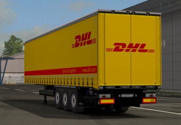 Скин «DHL» (старый) для Krone ProfiLinerv1.0 для Euro Truck Simulator 2 (v1.35.x, 1.36.x)