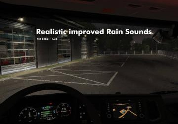 Realistic Improved Rain Soundsверсия 1.0 для Euro Truck Simulator 2 (v1.35.x, 1.36.x)
