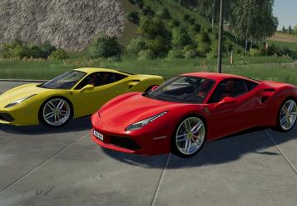 Ferrari 488 GTBверсия 1.0.0.0 для Farming Simulator 2019 (v1.5.x)