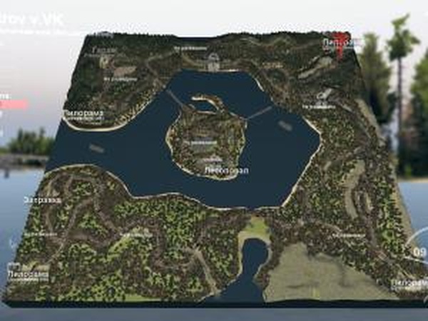 Карта «Остров»версия VK для SpinTires (v03.03.16)