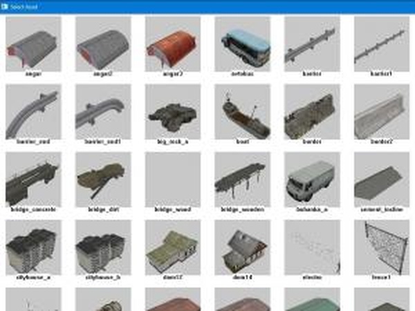 Пак дополнительных объектов для редактора картдля SpinTires