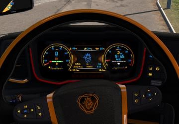 Scania Next Gen S&R Black - Yellow interiorv1.0 для Euro Truck Simulator 2 (v1.35.x, - 1.39.x)