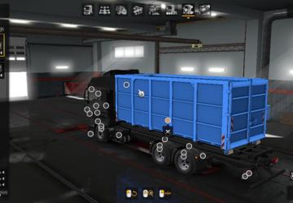DIN containers for MAN TGX E6 MADsterверсия 1.0 для Euro Truck Simulator 2 (v1.35.x, 1.36.x)