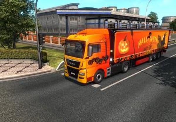 Skinpack «Halloween» Krone and Man GTX Euro 6v1.0 для Euro Truck Simulator 2 (v1.35.x, 1.36.x)