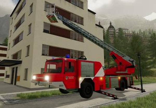 Lizard Turntable Ladder 23/12CCверсия 1.1.0.0 для Farming Simulator 2022 (v1.9x)
