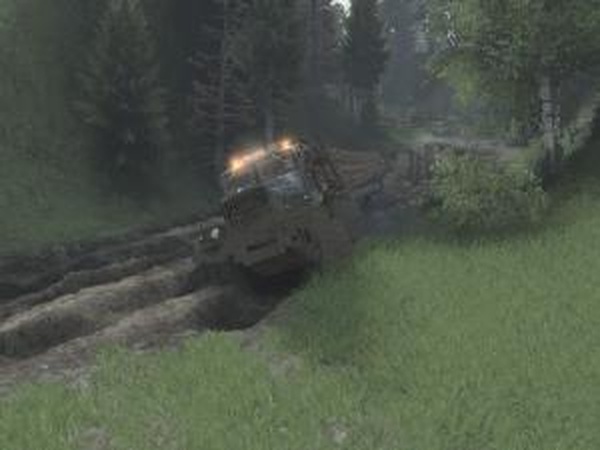 Карта «Военный городок»версия 0.2 для SpinTires (v03.03.16)