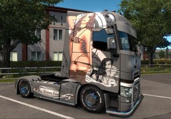 Скин Les Dessons Chics для Renault T Rangev1.0 для Euro Truck Simulator 2 (v1.35.x, 1.36.x)