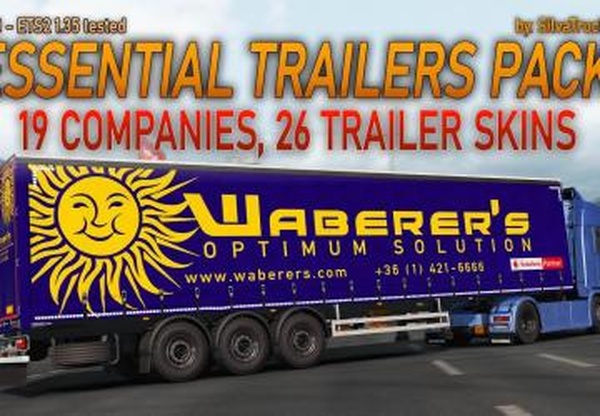 Essential Trailers Packверсия 1.1 для Euro Truck Simulator 2 (v1.35.x, 1.36.x)