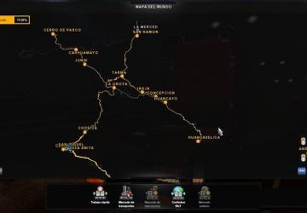 Andes Map Peruверсия 1.1 для Euro Truck Simulator 2 (v1.35.x)
