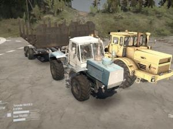T-150 и К-700Аверсия 0.1 для Spintires: MudRunner (v11.12.17)
