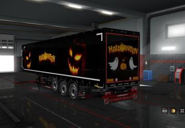 Скин «Haloween» для своего прицепаверсия 1.0 для Euro Truck Simulator 2 (v1.35.x, 1.36.x)
