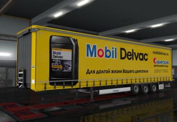 Скин «Mobil Delvac»версия 1.0 для Euro Truck Simulator 2 (v1.35.x, 1.36.x)