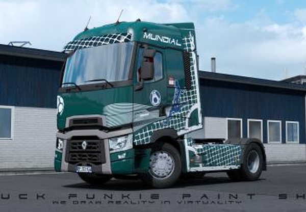 Скин Renault MUNDIAL 2018версия 1.0 для Euro Truck Simulator 2 (v1.35.x, 1.36.x)