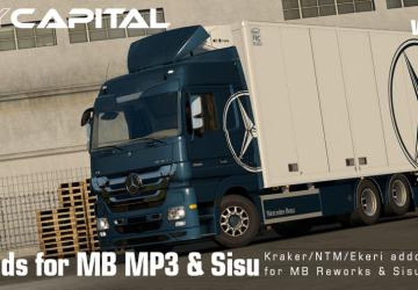 Rigid Chassis for Mercedes MP3 Reworks и Sisu Polar Mk1v4.1.1 для Euro Truck Simulator 2 (v1.35.x, 1.36.x)