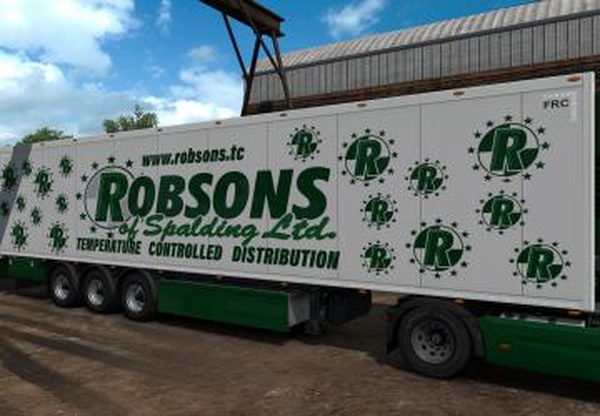 Скин «Robsons» для своего полуприцепаверсия 0.1 для Euro Truck Simulator 2 (v1.35.x)