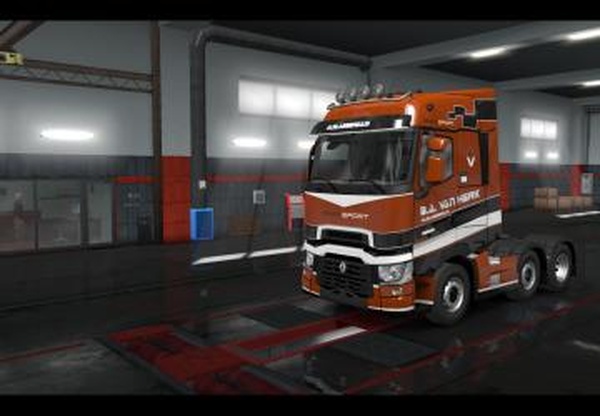 Скин Van Herk для Renault T Rangeверсия 1.0 для Euro Truck Simulator 2 (v1.35.x)