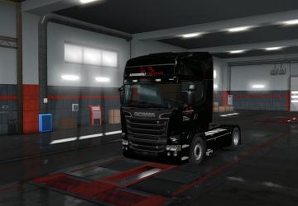 Скин Paul Schockemoehle Logistik для Скании Rv1.0 для Euro Truck Simulator 2 (v1.35.x)