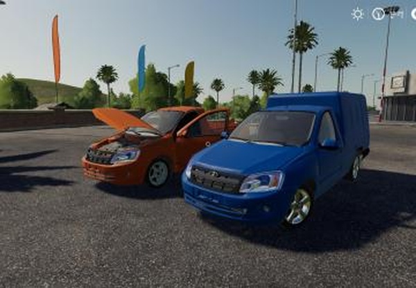 Лада Гранта Пикапверсия 1.0 для Farming Simulator 2019 (v1.5.1.0)