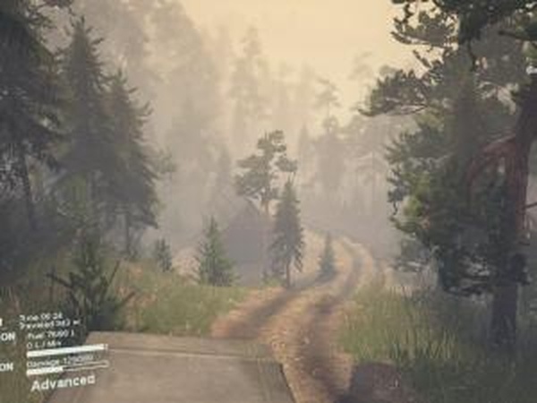 Карта «Qtnv oak rocky road»версия 1.0 для SpinTires (v03.03.16)