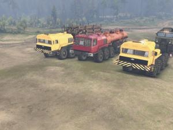 МАЗы 7414,7919,79191версия 1.0 для SpinTires (v03.03.16)